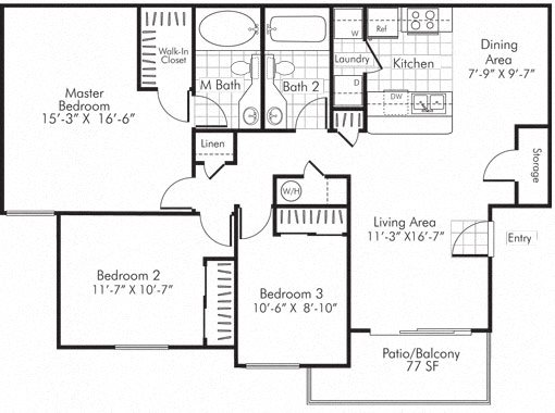 Villa Serena Apartments Floor Plan C1 Henderson, Nevada Villa Serena Apartments Floor Plan C1 Henderson, Nevada